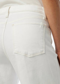 Joe's Jeans Lou Lou Low Rise Wide Leg Jean in white - women's jeans - view 5
