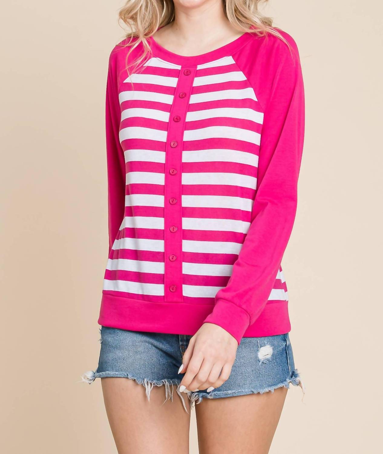 Emerald Collection - Striped Relaxed Top