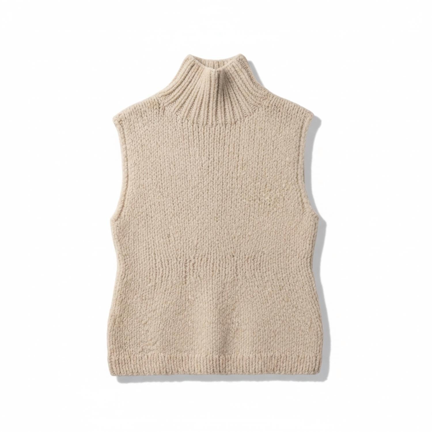LAUREN MANOOGIAN Handknit Peplum Shell Vest in alabaster - women's jacket - view 5