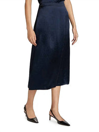 Vince - Beaded Boarder Front Slit Skirt