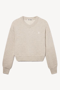 Eterne - Cropped V-Neck Sweatshirt