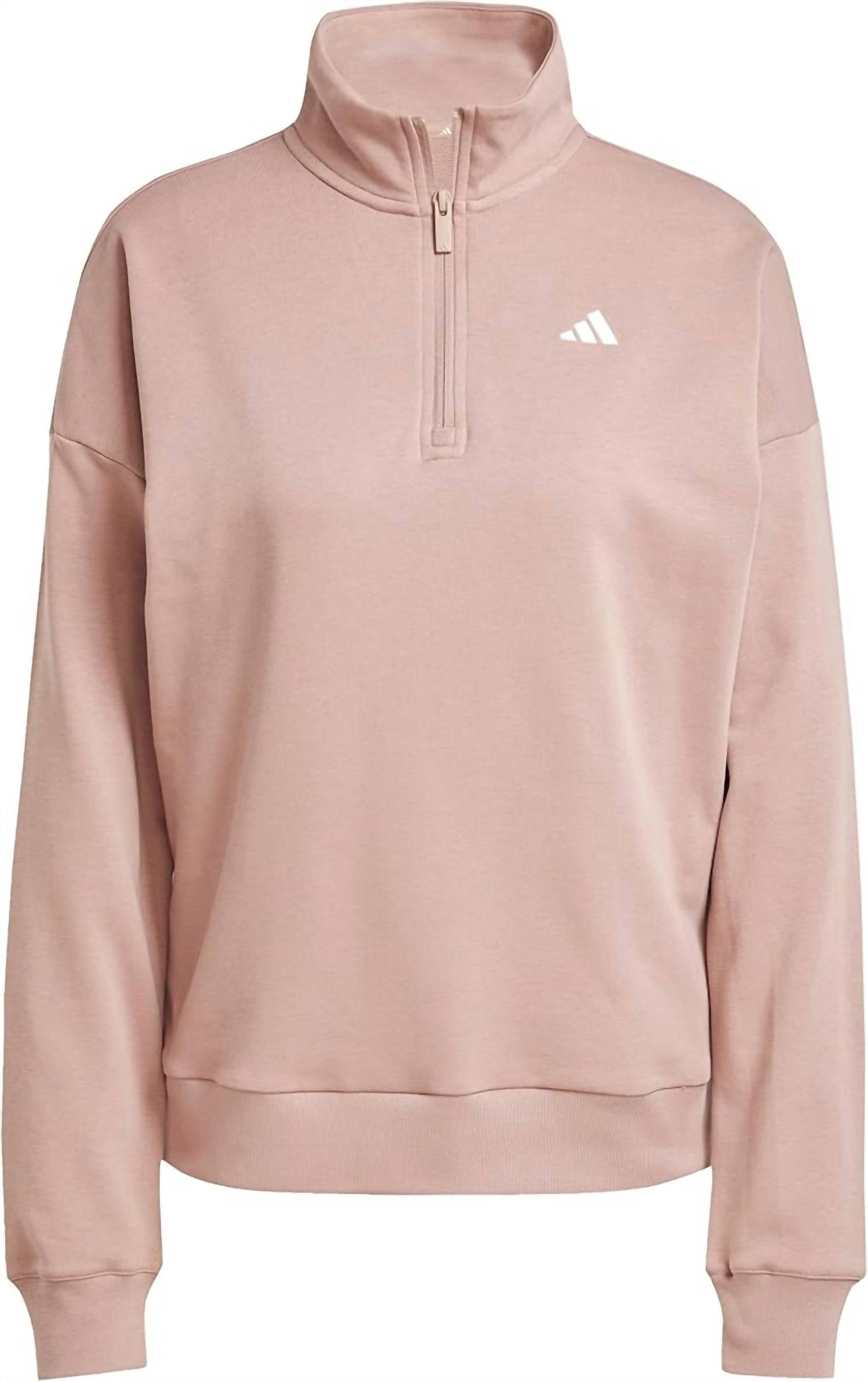 Adidas - Essentials Small Logo French Terry Quarter Zip Sweatshirt