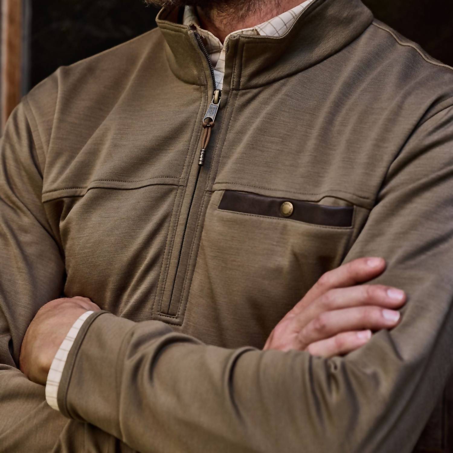 Tom Beckbe - Tucker Fleece Quarter Zip Top