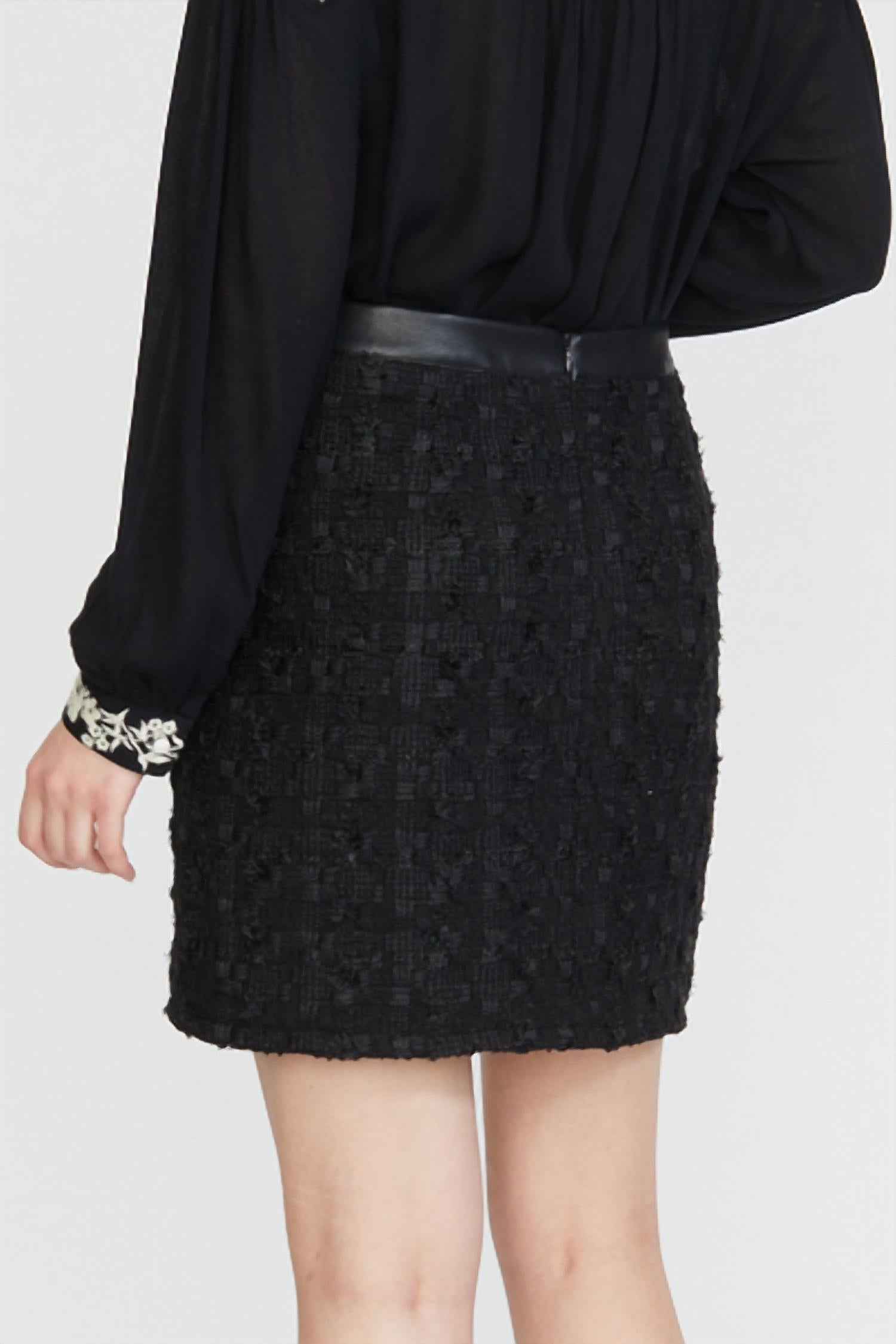 Stellah - Tweed Textured Skirt