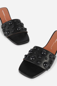 Intentionally Blank - Women's Cocktail Leather Slide Sandal