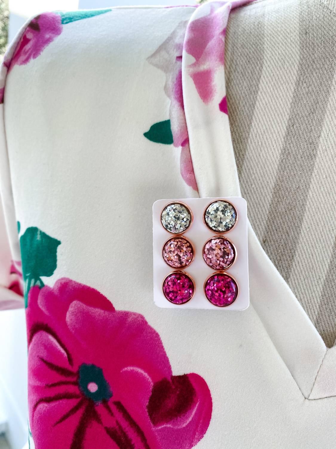Urban Gemms - Women's Glitteratzzi Stud Earring Set