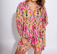 Ivy Jane - Ikat Long Sleeve Top