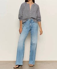 Sanctuary - Perfect Gingham Button Front Blouse