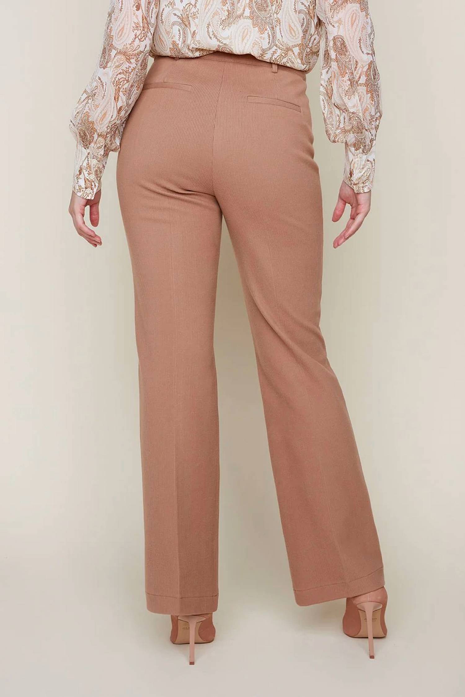 Renuar - High Waisted Flared Trousers