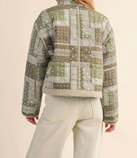 &Merci - Bandana Patchwork Quilted Jacket