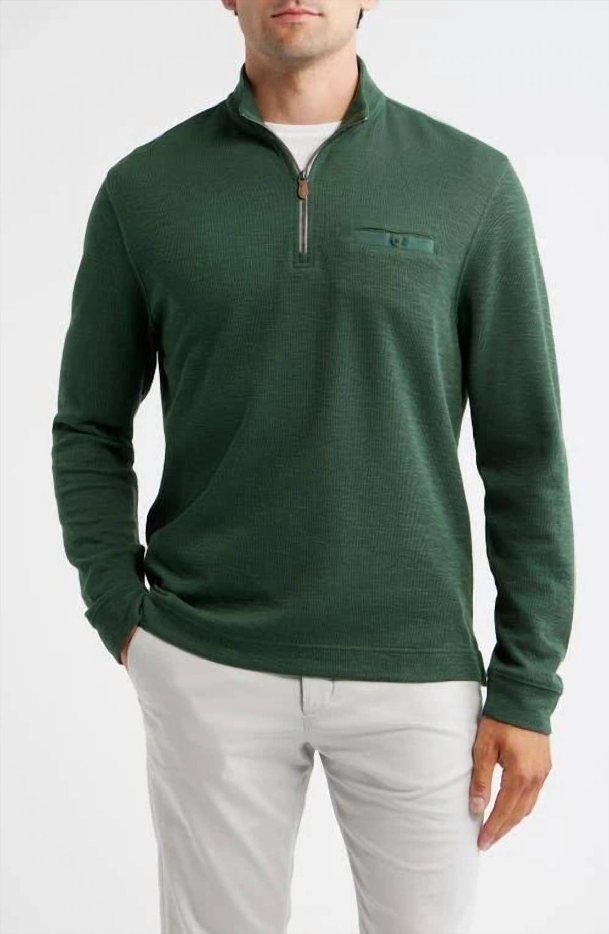 Johnnie-O - Flame Stitch Zip Sweatshirt