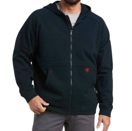 Ariat - Men's Primo Fleece Alloy Flag Full Zip Hoodie - Plus