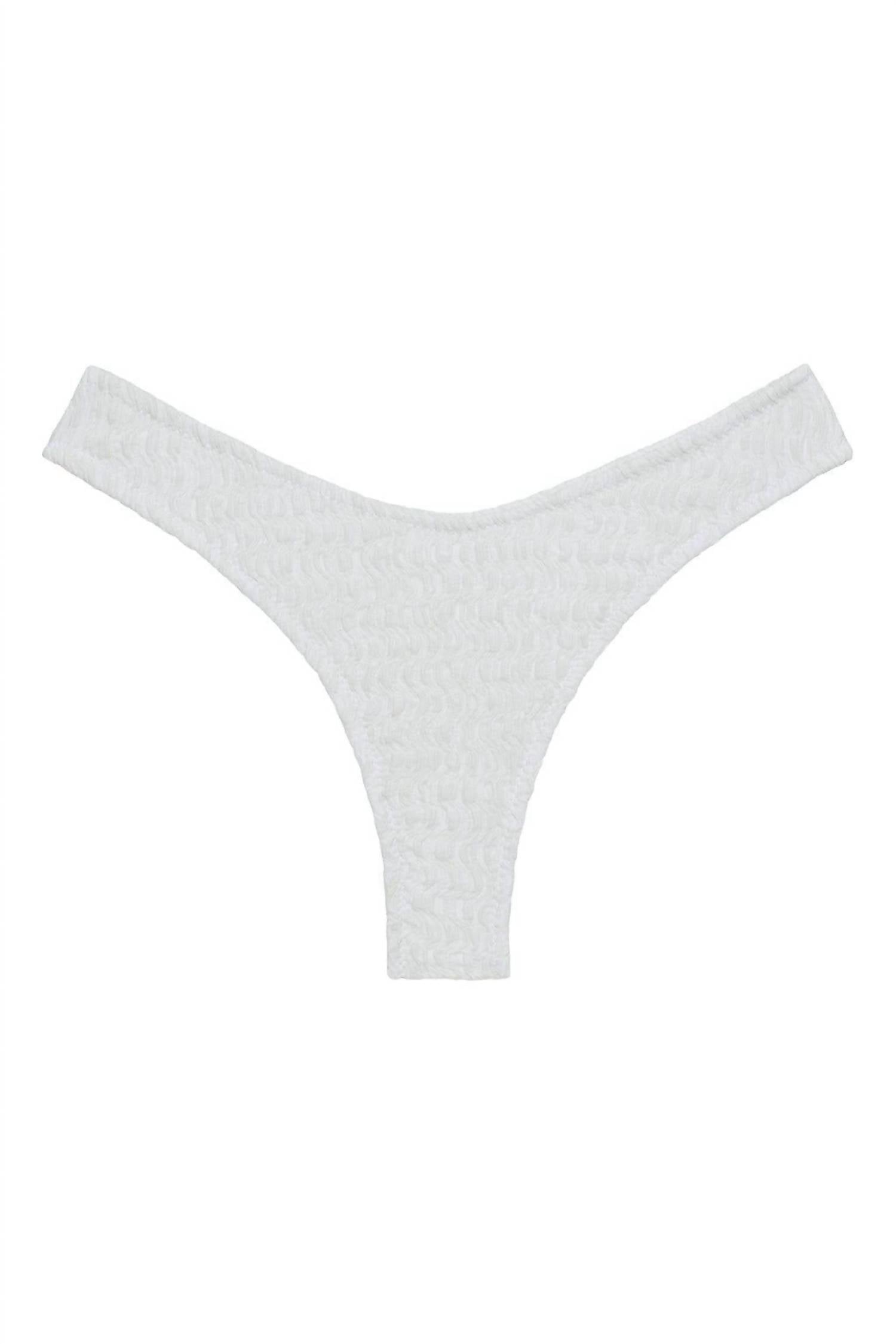 Montce - Women's Added Coverage Lulu Zig-zag Stitch Bikini Bottom