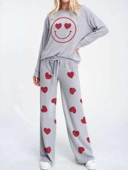 Phil Love - Heart Smile Sleep Lounge Wear Set