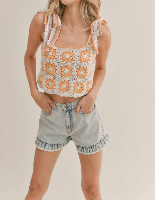 Flower Babe Crochet Top