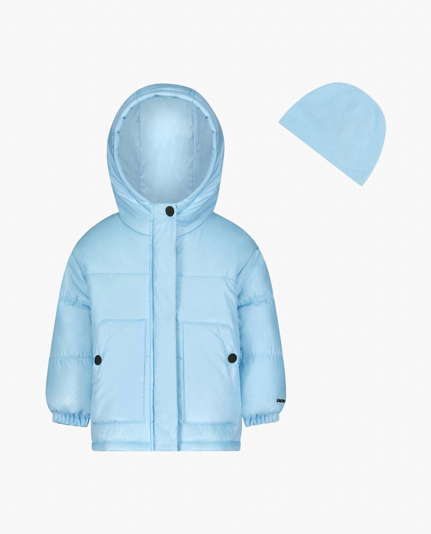 London Fog - Toddler Girls Zip-front Heavy Weight Puffer Jacket