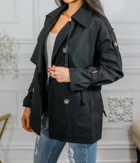 Surelymine - Mid Length Trench Coat Jacket