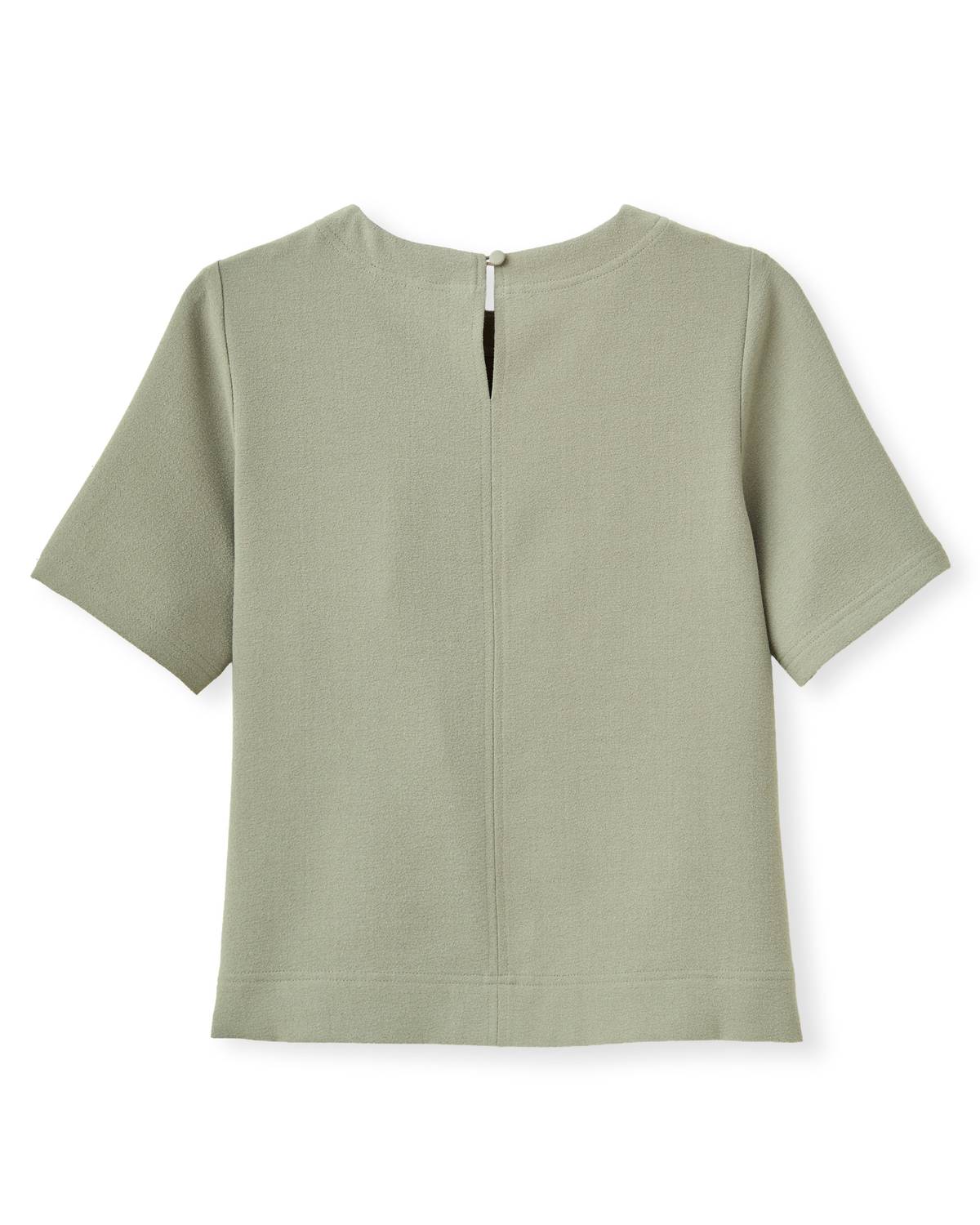 Cartolina Nantucket Chloe Short Sleeve Top in moss - women's t-shirt - view 6