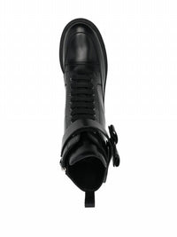 Salvatore Ferragamo - Women's Chunky Leather Biker Boots