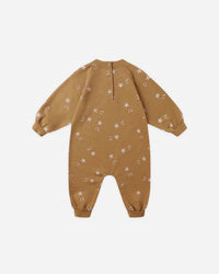 Rylee + Cru Kid's Raglan Jumpsuit in golden star - kids' item - detail view