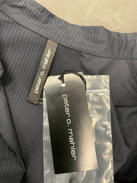 Peter O. Mahler - NAVY MICROSTRIPE COTTON BLOUSE