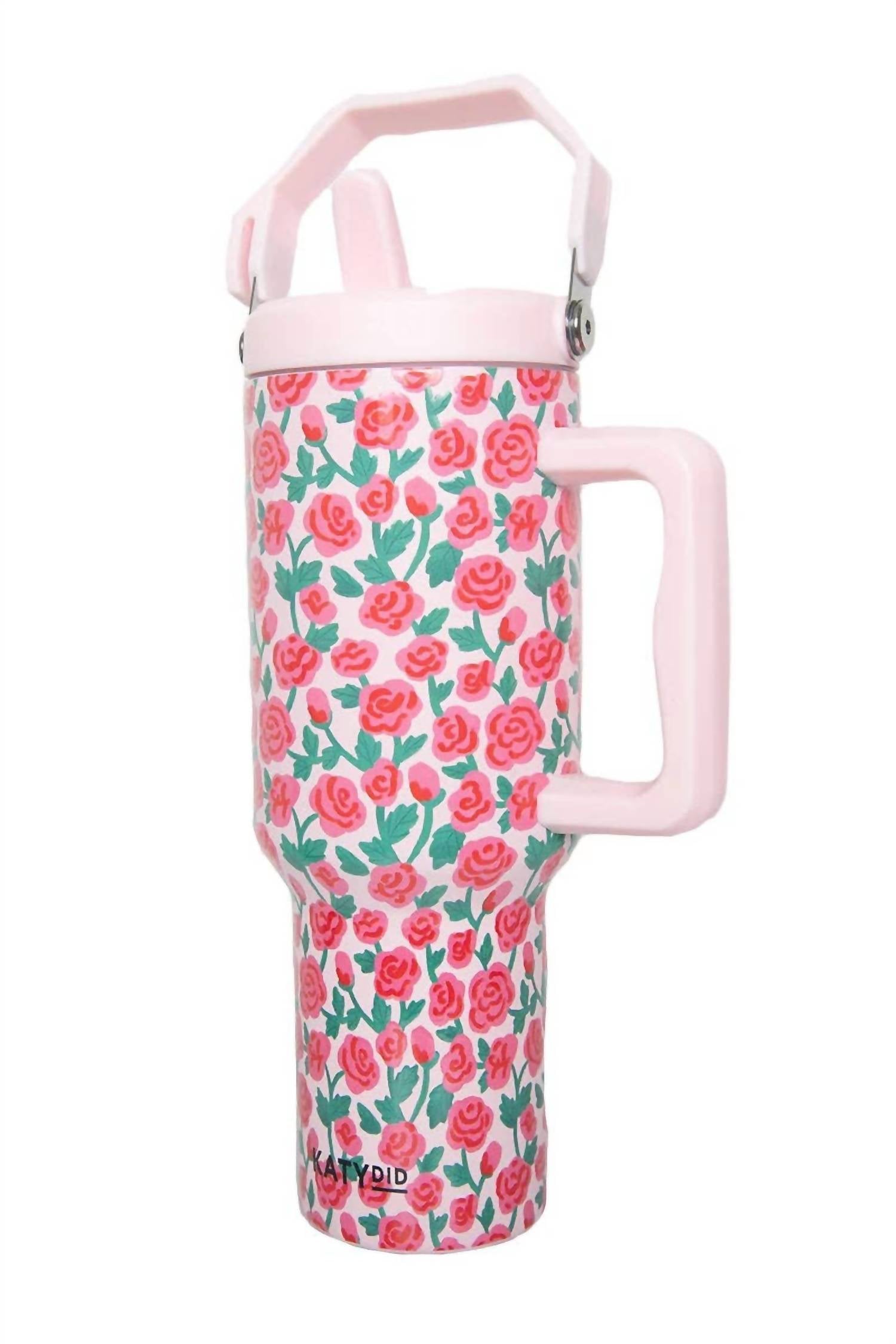 Katydid - Women's Whimsical Roses Stainless Steel Tumbler