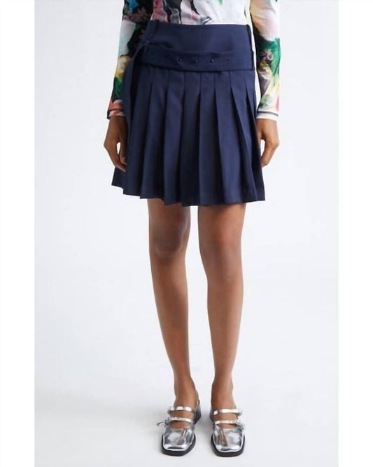 Stine Goya - Belted Pleated Mini Skirt