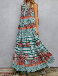 Pol - V Neck Sleeveless Long Dress