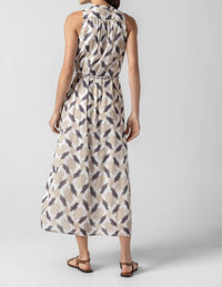 Lilla P - Split Neck Belted Maxi Dress
