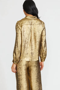 Stellah - Gilded Button Down Shirt