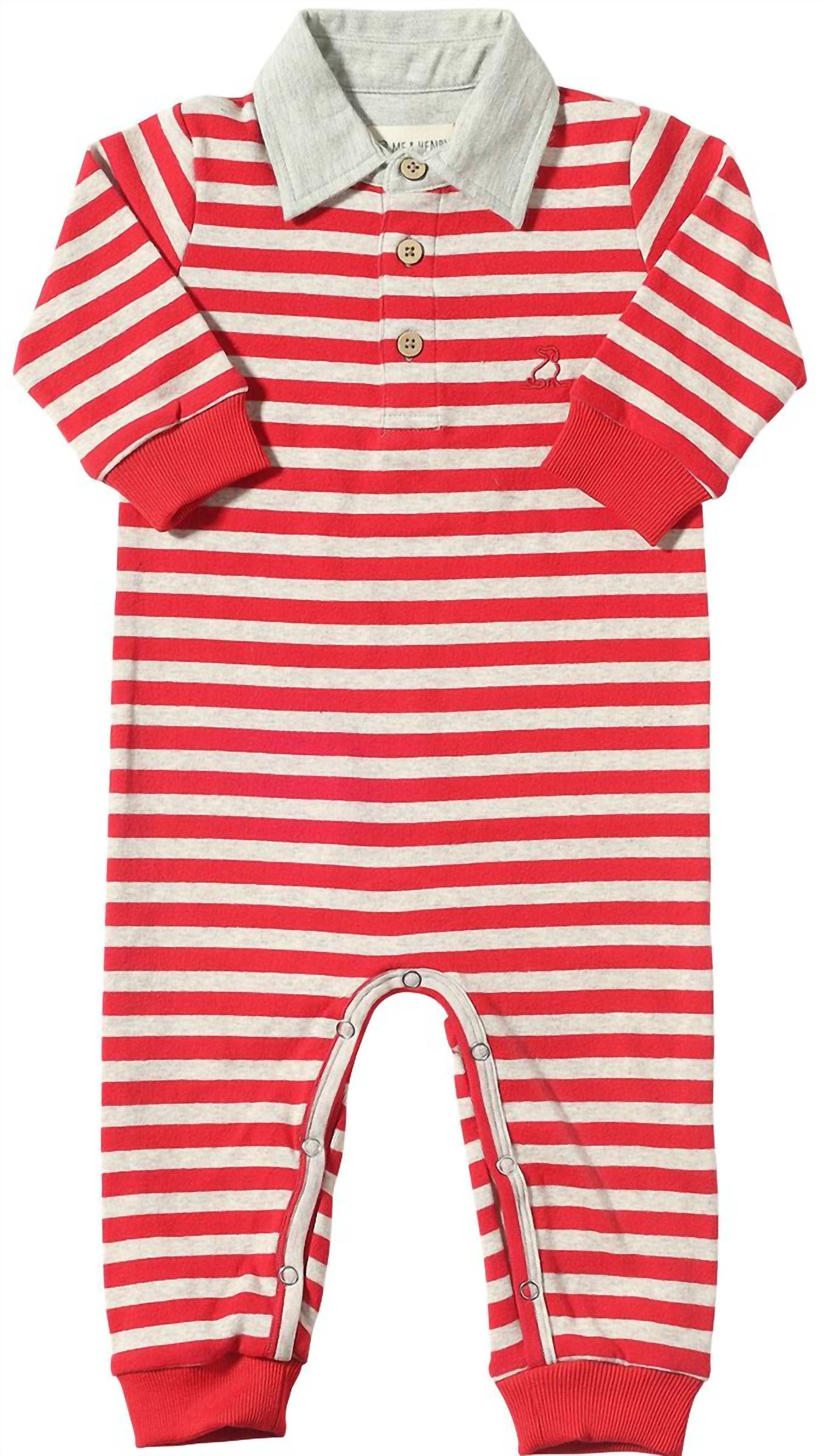 Me & Henry - Boy's Kingston Polo Romper