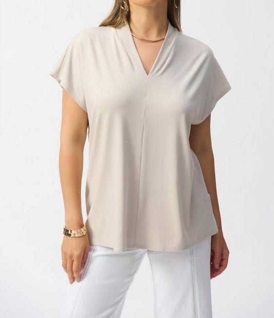 Joseph Ribkoff - Casual V-neck Pullover