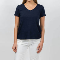 Elliott Lauren - Short Sleeve V-neck Tee