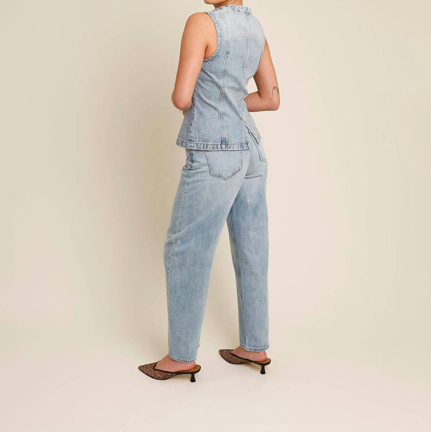 Pistola - Wes High Rise Barrel Jean