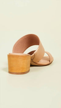 Madewell Women's Kiera Mule Sandals in vintage beige - women's sandal - detail view