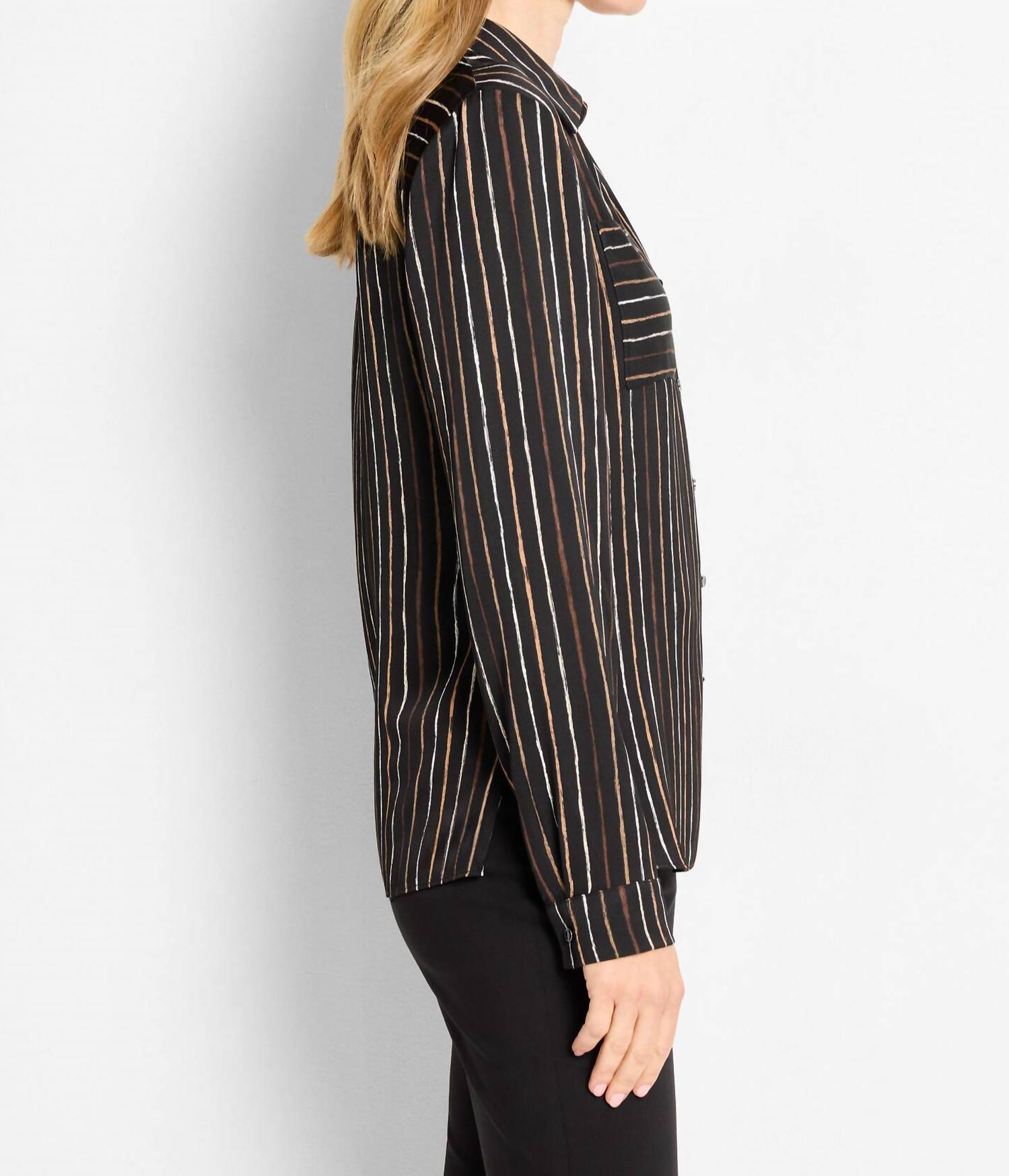 Nic + Zoe - Mini Painted Stripe Shirt
