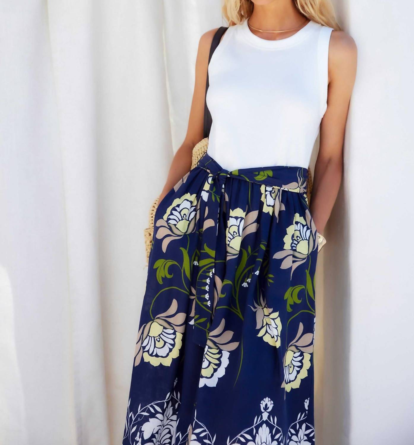 Fifteen Twenty - Seline Contrast Midi Dress