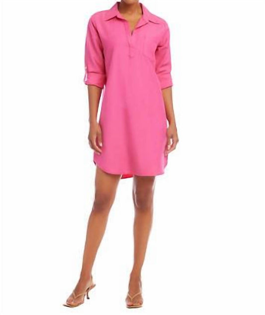 Karen Kane - Women's Roll Tab Sleeve Shirtdress