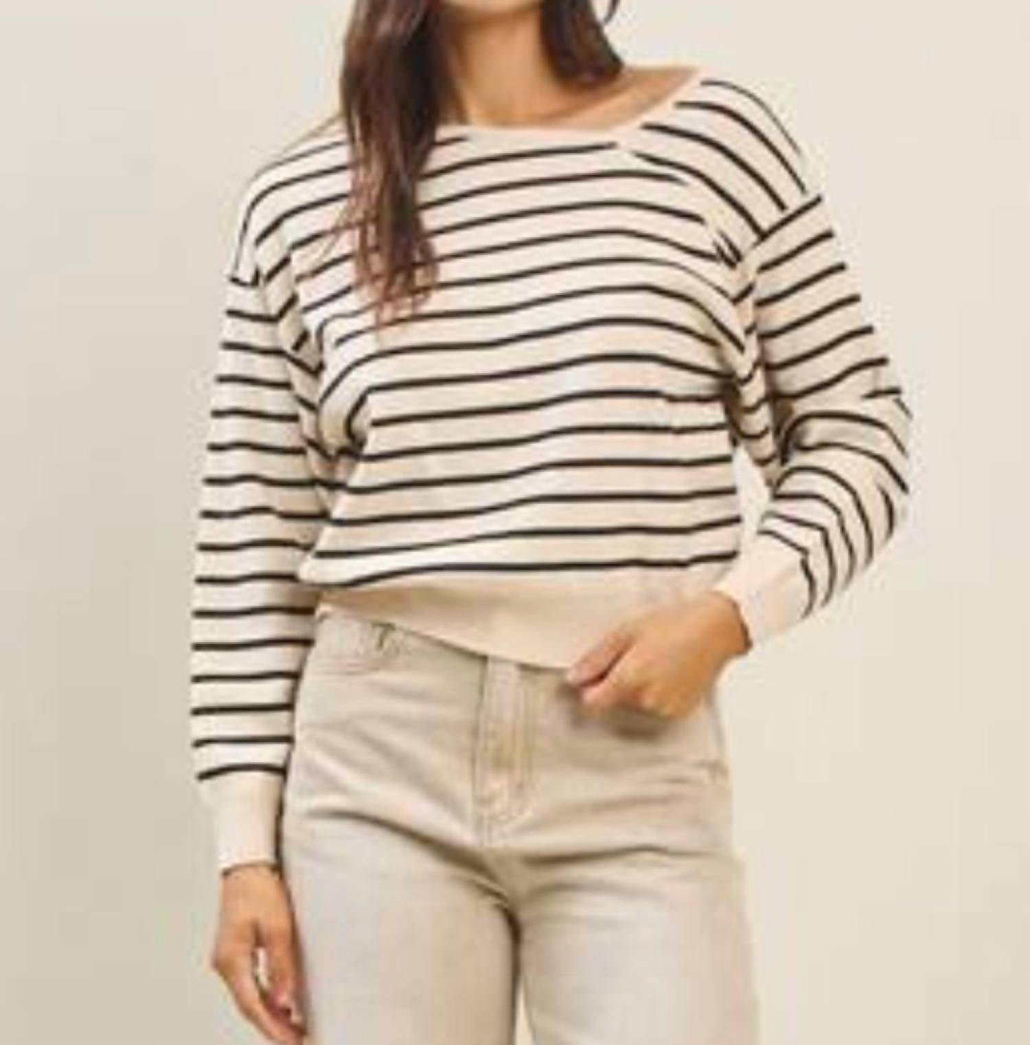 Able - Asymmetric Stripe Sweater