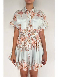 Hemant & Nandita - Short Dress with Buckle Belt