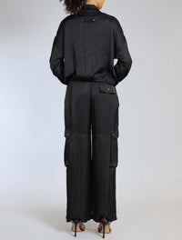 Lola & Sophie - Women's Wide Leg Cargo Pants