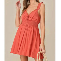 Lumiere - Eyelet Ruffle Cami Dress