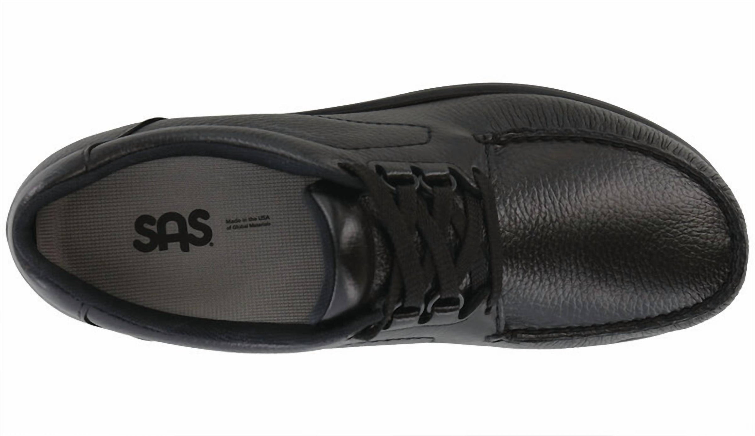SAS Men's Bout Time Lace Up Loafer in black - men's loafer - alternate view