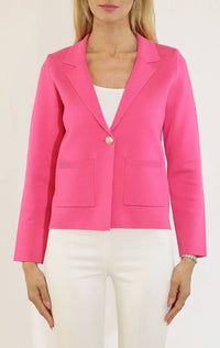 Metric Knits - One Button Patch Pocket Shorter Length Blazer