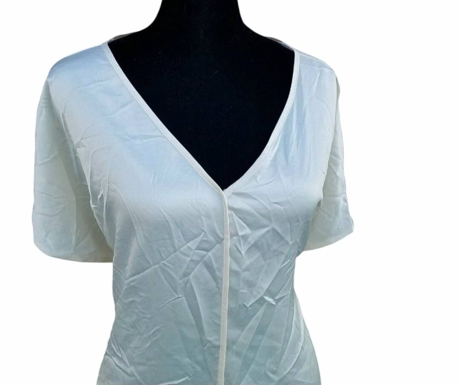 Alfani - Women's V-neck Short Sleeve Blouse