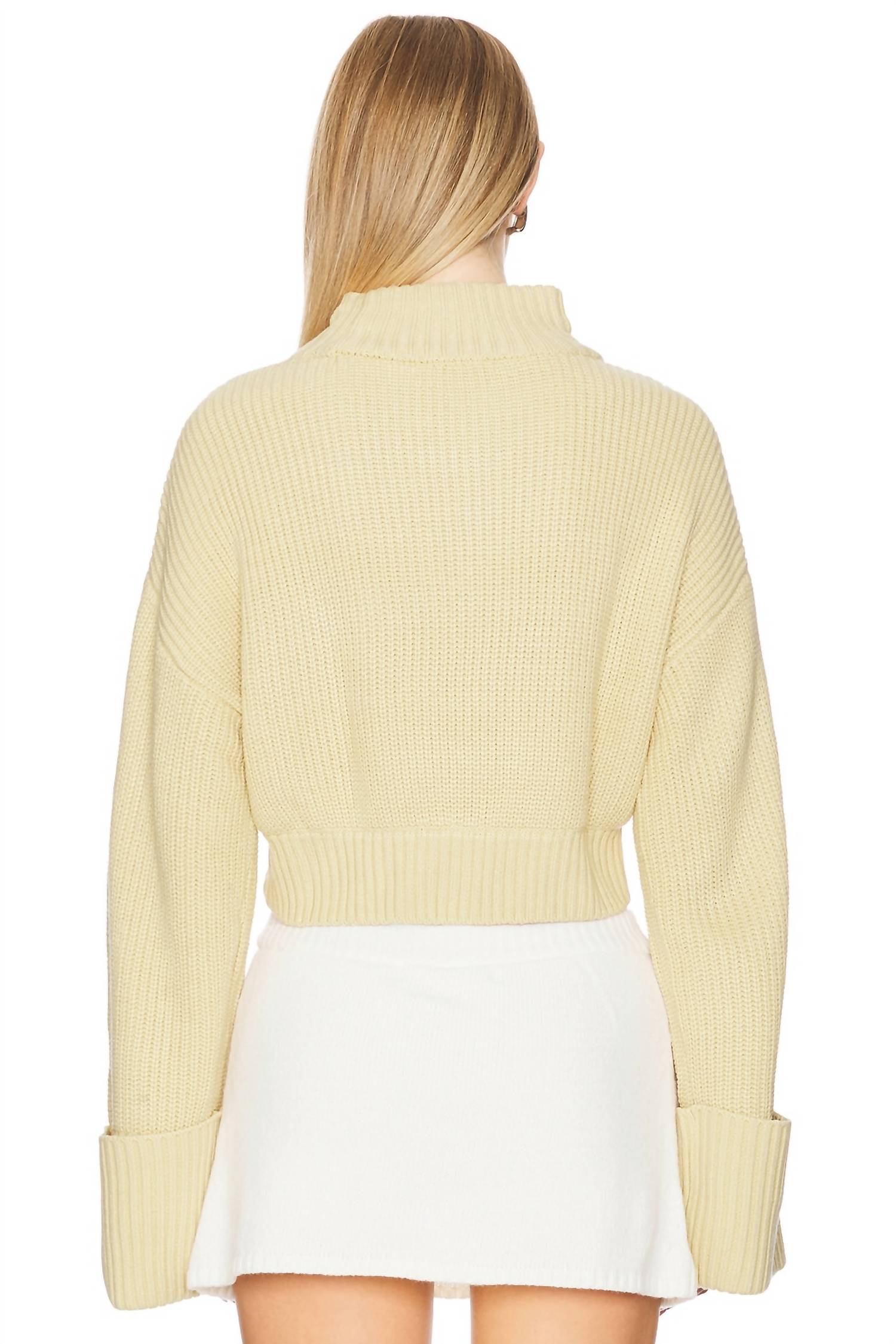 We Wore What - Cropped Turtleneck Sweater