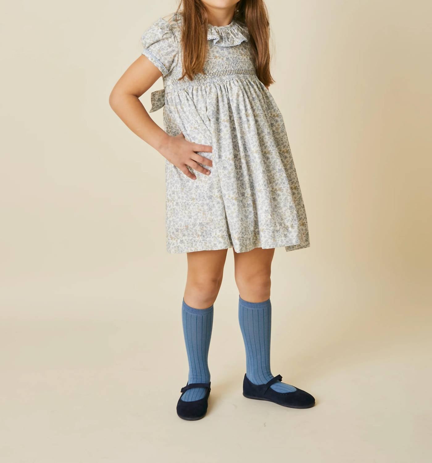 Pi And Pa - Atlantic Handsmocked Dress