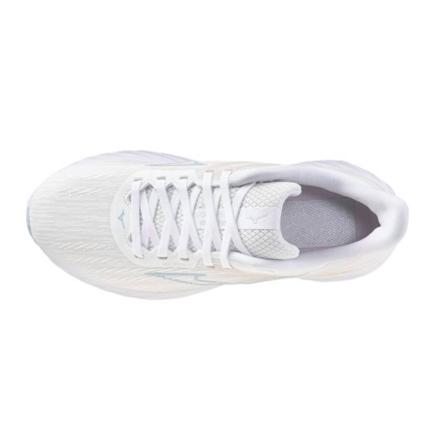 MIZUNO Women's Wave Inspire 21 Running Shoe in white nantucket breeze - women's shoe - alternate view