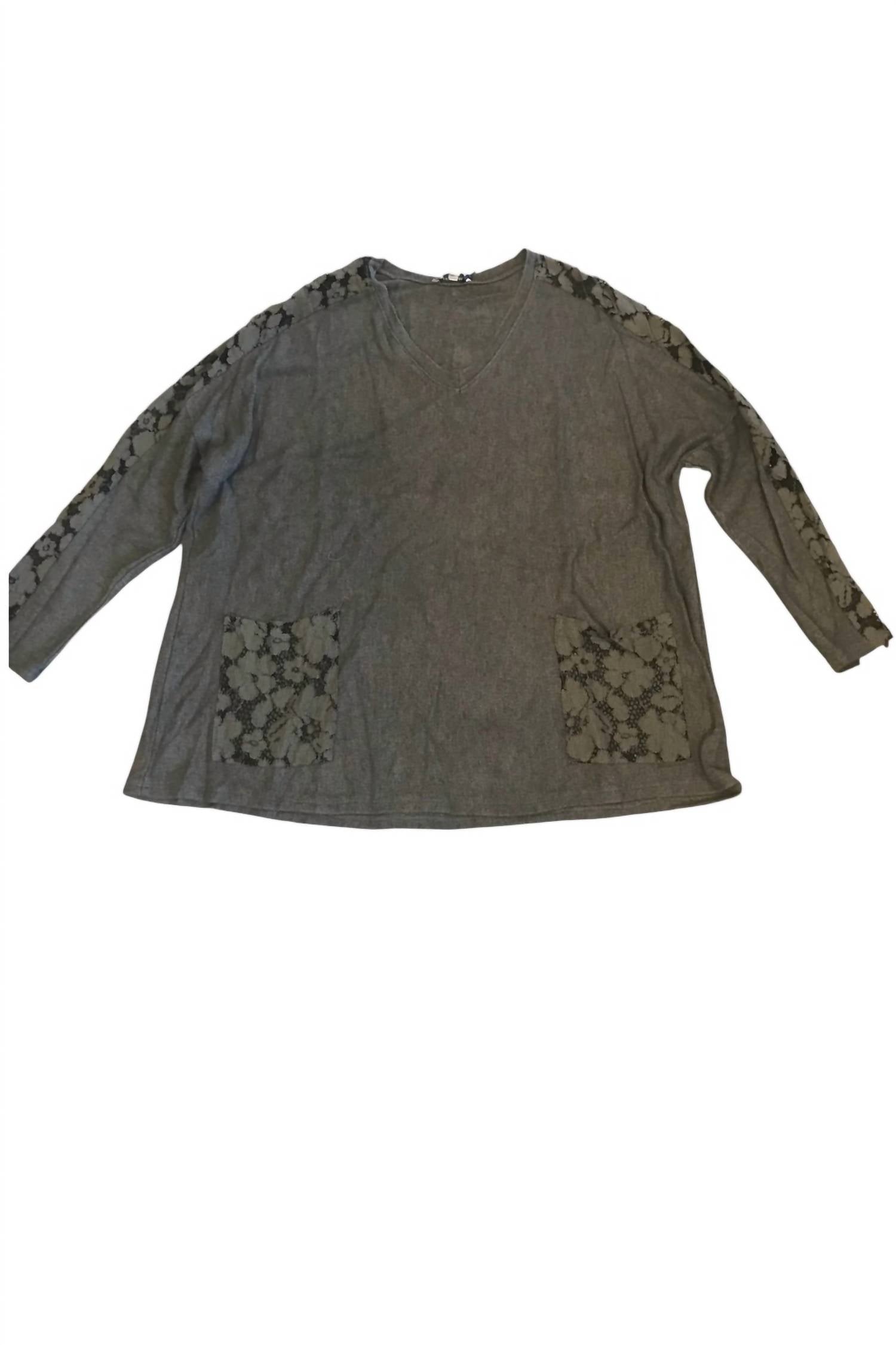 Tempo Paris - Floral Lace Trim Tunic