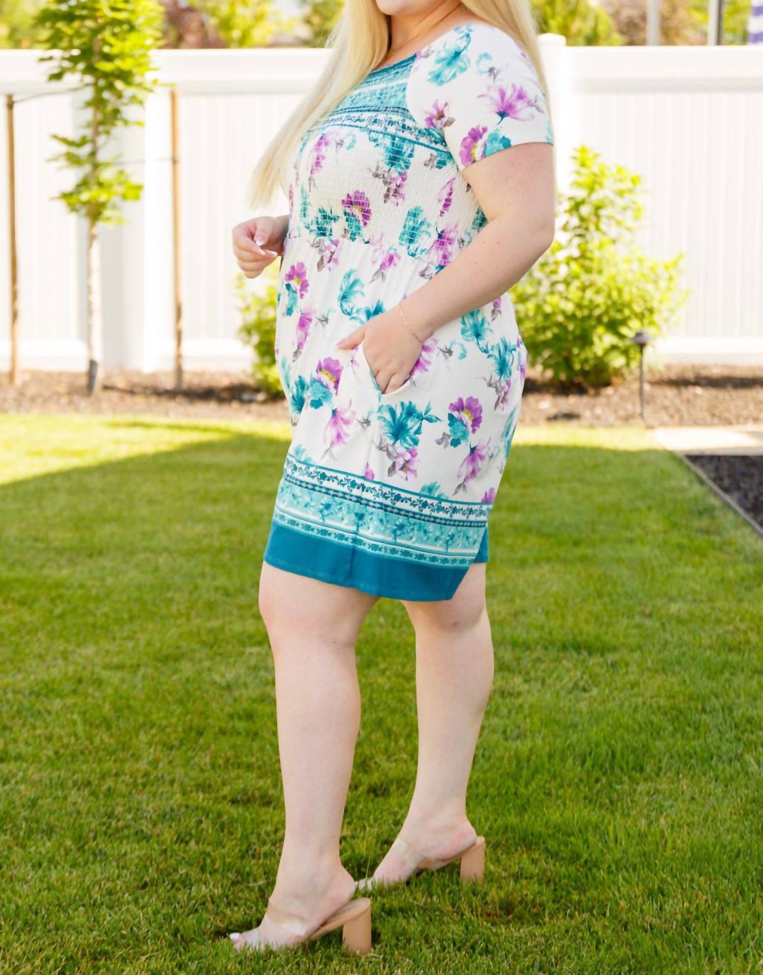 White Birch - Little Boho Moment Floral Romper